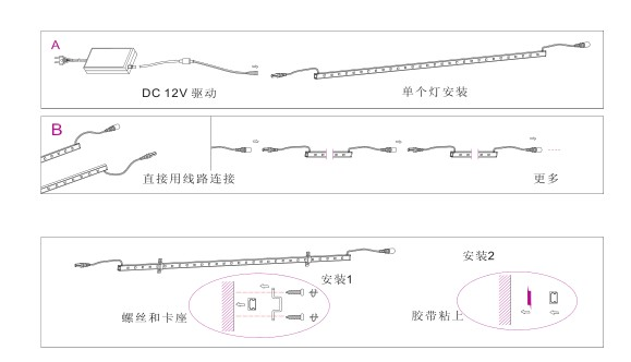 烟囱外壁亮化线条灯安装方法(图1)